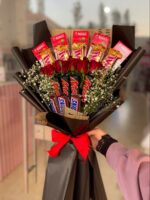 Romantic Rose & Chocolate Bouquet with polaroid - Image 2