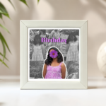Personalized Photo Collage Frame 5 x 5 Inch | Customized Picture Frame with Glass & MDF Back | Wall Mount & Table Stand | Aesthetic Memory Gift for Couples, Friends & Family | Black/White - Image 2