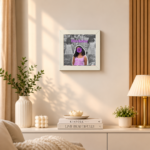 Personalized Photo Collage Frame 5 x 5 Inch | Customized Picture Frame with Glass & MDF Back | Wall Mount & Table Stand | Aesthetic Memory Gift for Couples, Friends & Family | Black/White - Image 3