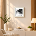 Customized Black & White Eyes Couple Frame – 5 Unique Personalized Gift Ideas | Premium Keepsake - Image 3